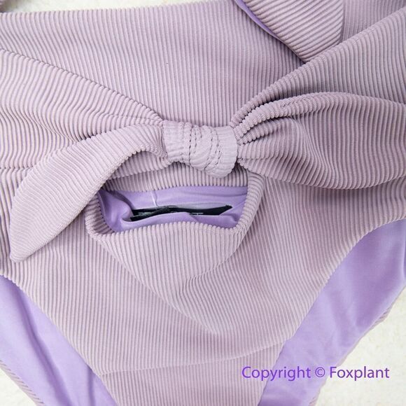 New! Set! Beach Riot Free People Rib Dallas Emma bikini bottom lavender, size S - Picture 5 of 11